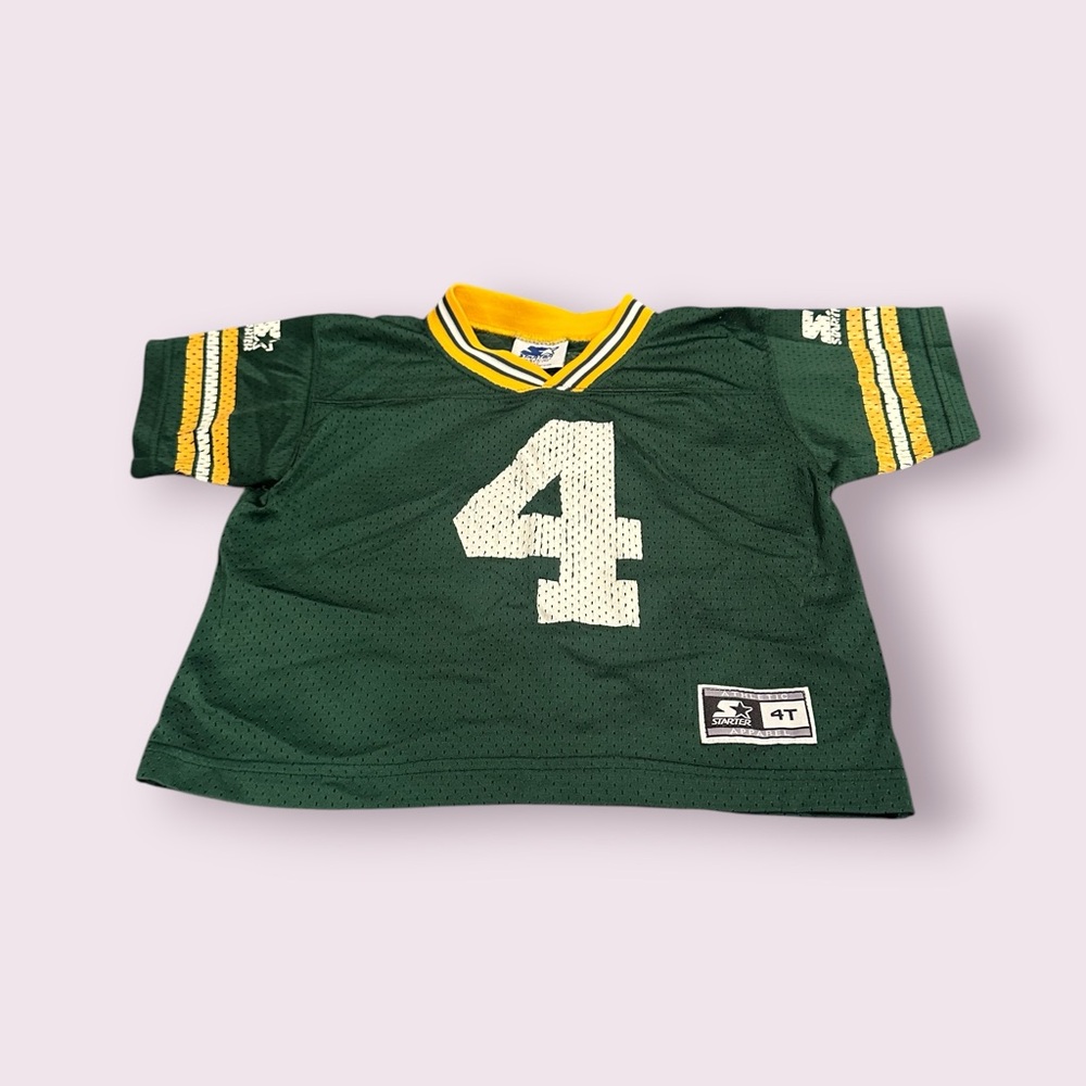 Vintage Toddler Starters Green Bay Packers Football Jersey Brett Favre 4T